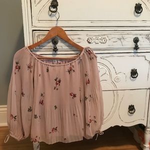 WILFRED PINK BLOUSE WITH BRACELET SLEEVES